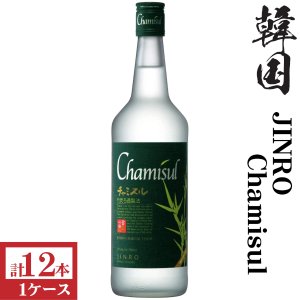 画像1: 韓国焼酎　チャミスル22度700ml瓶×12本