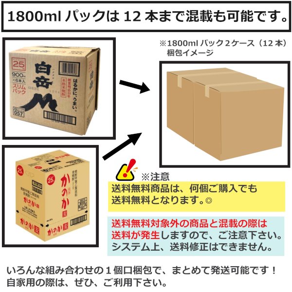 画像10: [送料無料]壱岐麦焼酎1800mlパック飲み比べ６本セット (10)